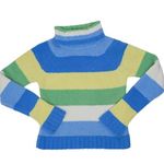 Energie Vintage 90s Striped Chenille Turtleneck Sweater Photo 0