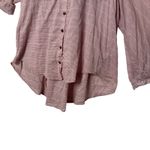 Free People Put Your Back Into It Lack Back hi Low Hem Tunic Top Size S Crochet Photo 8