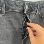 Old Navy  Distressed Button Fly Denim Skirt Sz 16 Grunge Y2K Raw Hem Streetwear Photo 3