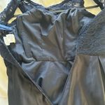 Mori Lee  Madeline Lace and Satin Bridesmaid Dress with V-Back Navy Blue 8 Photo 6