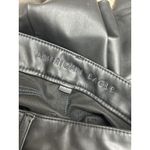 American Eagle  Faux Leather Super Hi-Rise Flare Pants Size 10 Black 30x32 *MINT Photo 3