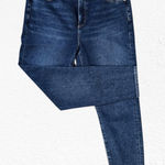 Loft Dark Wash Classic High Waisted Stretch Classic Ankle Skinny Jeans Size 32 Photo 0