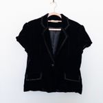 VTG Y2K Cotton Candy Womens‎ Blazer Size M/L Black Velvet Beaded Whimsigoth 90s Size M Photo 2