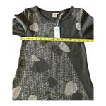 Make it Good hand printed Made in USA cotton tunic dress Size XS Gray Photo 4