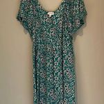 Luxology green floral, full length dress size large new with tags Photo 0
