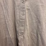 NWT Mer Sea Essential Shirt Dress Womens L/XL Gray Cotton Blend Collared Pockets Size L Photo 3