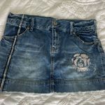 Unique Vintage Vintage Denim Mini Skirt  Photo 0