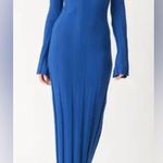 NWOT Electric & Rose Nicola Long Sleeve Rib Midi blue size XS Dress Photo 1