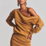 Retrofête  DARCY TERRY Caramel Mini SWEATSHIRT DRESS size M Photo 2