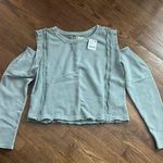 Free People NWT Shoulder Cut Out Sweatshirt Photo 0