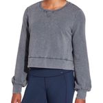 CALIA Effortless Crop Pullover in Graphite Gray Size XS Photo 2