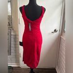 Lulus NEW WITH TAGS Iconic Moment Red Midi Bodycon Dress small holiday Photo 3