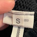 L'Agence #167  BLACK MERCERIZED COTTON KNIT BLOUSE TOP SIZE SMALL Photo 3