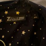 NY & Company Star Pattern Long Sleeve Shirt Blue Size M Photo 2