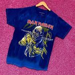 Iron Maiden Piece of Mind Oversized Tie Dye Tshirt size Small Photo 2
