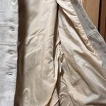 California vintage VTG 70s Women's Suede Leather Belt Knit Cardigan Sweater Jacket Beige Size Small Photo 9