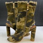 Cape Robbin  Women's Green Camo Shoes/Heeled Boots Sz 6.5M SKU 4696 Photo 4