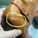 Lilimill Leather Mid Calf Heeled Cognac Boots 36 Size 5.5 Photo 10