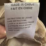 Cartise Tan Midi Vertical LaceTiered Layered Formal Dress Size 10 Zip In Back Photo 11