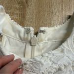 Lulus White Halter High Neck Lace Mini Dress Size Small EUC Photo 3