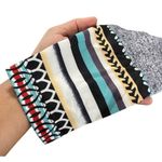 Knit Maxi Dress Gray Tribal
Print Cowl Neck Long Sleeve A Photo 8