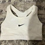 Nike NWT White Medium Support Non Padded Swoosh 2.0 Sports Bra Size Small Photo 0