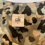 CAbi  Tiered Cold Shoulder Tank Top Abstract Camo Style #5360 Photo 2