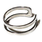 Sam Edelman NEW - Silver Double Line Ear Cuff Minimalist Chic Trendy Design Photo 0