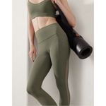 Athleta  S Salutation Stash Mesh 7/8 Tight Moss Mesh Small Photo 3