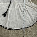 Free People  White Black Floral Flowy Boho Bohemian Blouse Small Photo 4