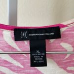 I.N.C cute pink floral mini ruffle rayon tank dress Size XL Photo 4