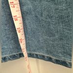 basic editions  Button Front Straight Pencil Skirt / Denim Jean Skirt Size 8 Photo 5