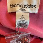 NEW Vintage Bloomingdale’s Silk Dress Jacket Grace Kelly Chic Demure Deadstock Pink Size 8 Photo 3