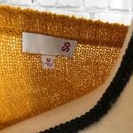 SO  Chunky Orange Ivory Crew Neck Sweater Size M Photo 6