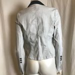Rock & Republic  Denim Tuxedo Jacket size 8 Light Baby Blue Photo 2