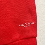 Rag and Bone Battle Red City Terry Organic Cotton Hoodie Sweatshirt Size S Photo 12