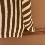 Madewell Striped Linen blend V neck Racerback Tank Top Brown White XS Photo 3