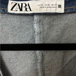 ZARA  Blue Denim Crop Top Photo 3