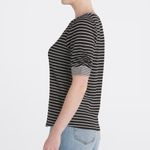 Nine Britton Cyra Ruched Sleeve Detail Knit Top Black Large NWT STITCH FIX Photo 2