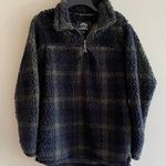 Alpine Design Alpine Sherpa Long Oversized Plaid Pullover Photo 0