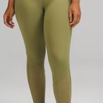 Lululemon Nulu and Crisscross Mesh Stirrup Tight Bronze Green size 4 NWT Photo 0