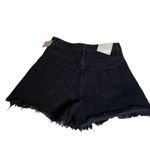 ABRAND Jeans Venice Luna Black‎ High Rise Cut Off Denim Shorts NWT 27 Black Photo 4