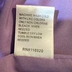 Lucy Paris Purple Satin Twist Front Collared Long Sleeve Shirt Dress Size L Photo 8