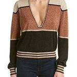 Free People Rose Gold Dust Plunging V sweater Photo 0