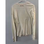 Free People We the Free Womens Button Up Top Medium Cream Boho Neutral Photo 4