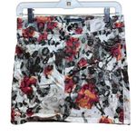 Level 99 Floral Cheetah Print Jean Mini Skirt 27 Black Size 4 Photo 0