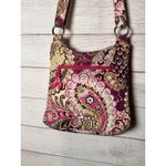 Vera Bradley  Shoulder Bag Purse Purple & Pink‎ Flower Print 11x11x2 Photo 4