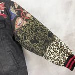 Desigual  Denim Jacket Women L Trucker Dragon Patchwork Asian Street Eclectic Photo 5