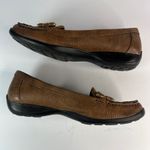 Naturalizer  Women Brown Lizard Embossed Penny Loafer Flats Size 6M Quiet Luxury Photo 3