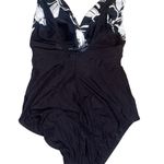 Croft & Barrow Floral Surplice Swimsuit Photo 2